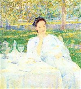 Robert Lewis Reid In the Garden 1911 Fine Art Print