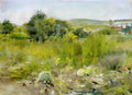 William Merritt Chase In the Garden (aka A Squatter's Hut, Flatbush or The Old Garden) 1885 Fine Art Print