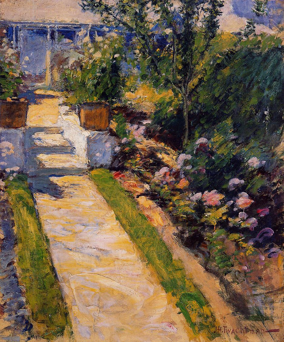 John Henry Twachtman In the Garden 1900 Fine Art Print