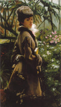 James Tissot In the greenhouse 1869 Fine Art Print