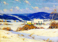 Clarence Gagnon In the Laurentians, Winter 1910 Fine Art Print