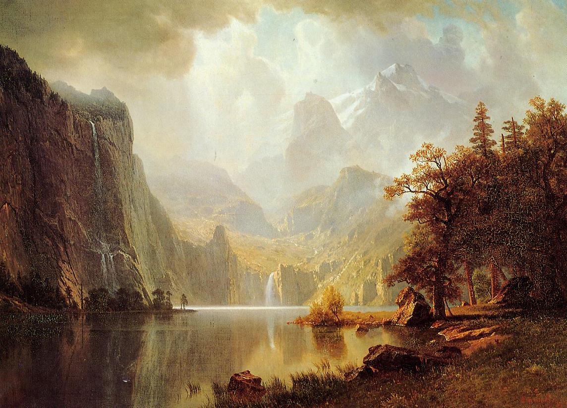 Albert Bierstadt In the Mountains 1867 Fine Art Print
