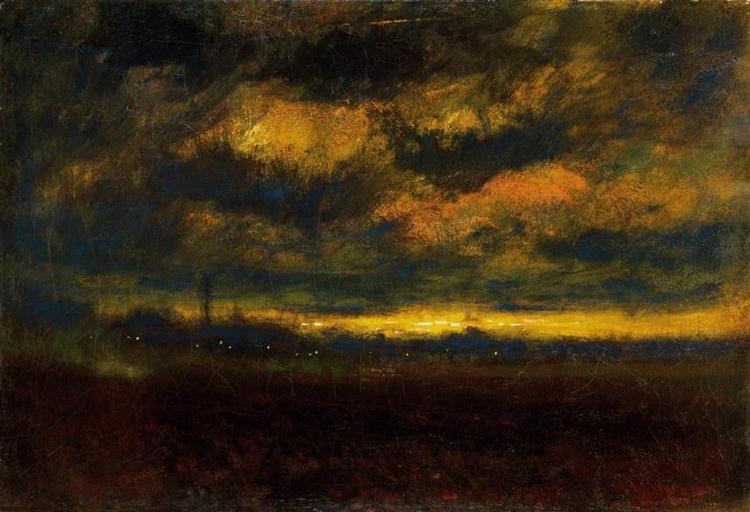 Laszlo Mednyanszky In the Outskirt of the City 1903 Fine Art Print