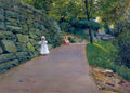 William Merritt Chase In the Park - a By-Path 1890 Fine Art Print