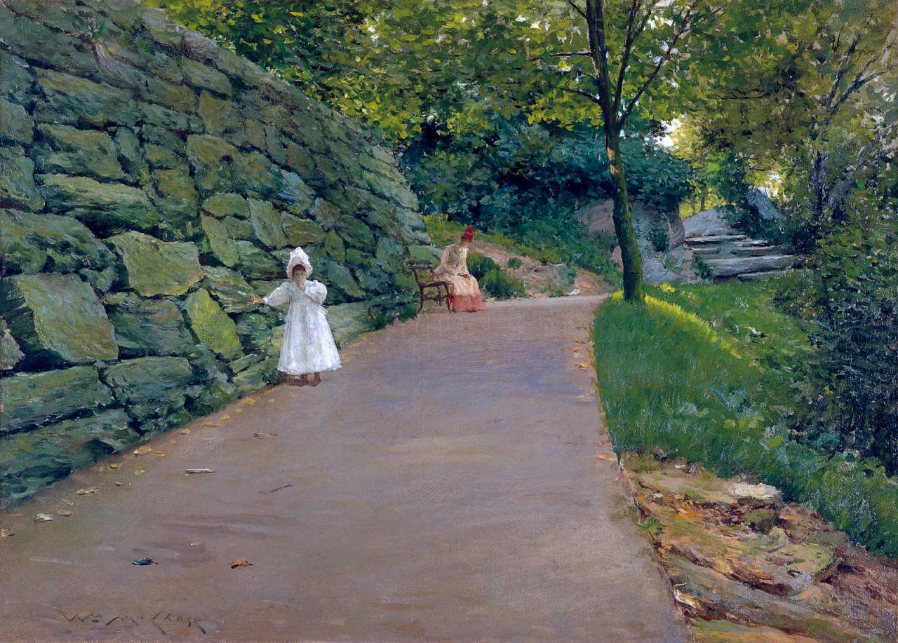 William Merritt Chase In the Park - a By-Path 1890 Fine Art Print