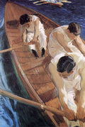 Joaquín Sorolla In the Racing Shell 1910 Fine Art Print