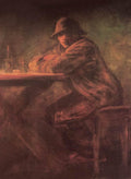 Laszlo Mednyanszky In the Tavern 1899 Fine Art Print