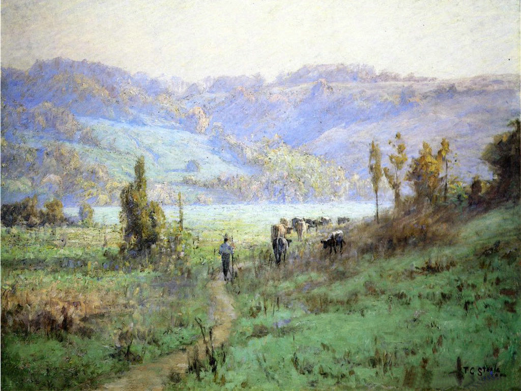 T. C. Steele In the Whitewater Valley near Metamora 1894 Fine Art Print