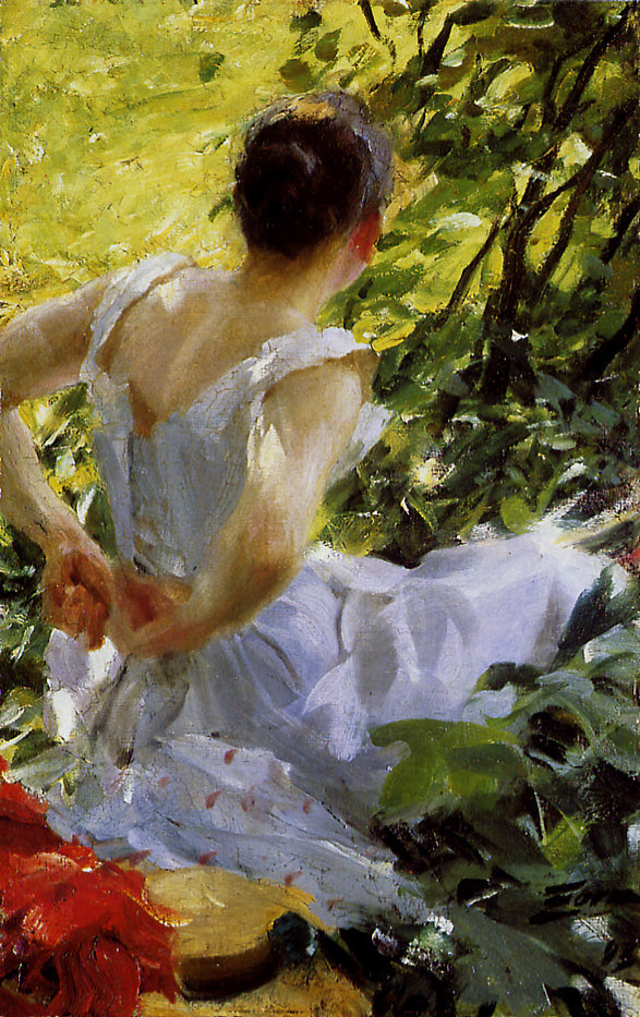 Anders Zorn In the Woods 1893 Fine Art Print