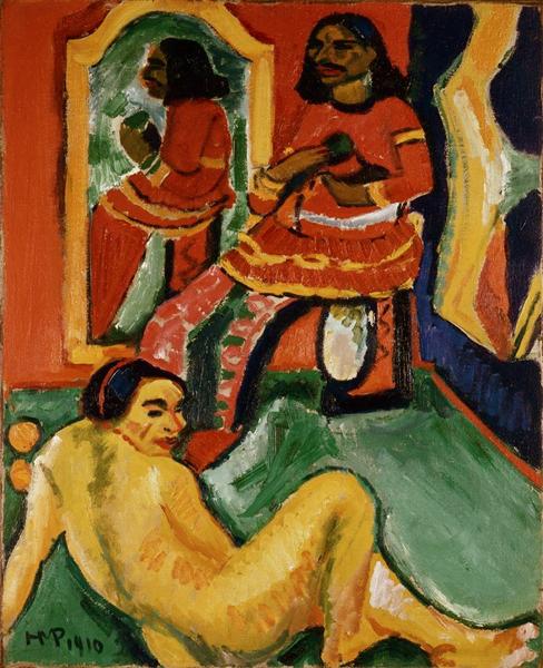 Max Pechstein Indian and Woman 1910 Fine Art Print
