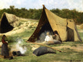 Albert Bierstadt Indian Camp 1858-1859 Fine Art Print