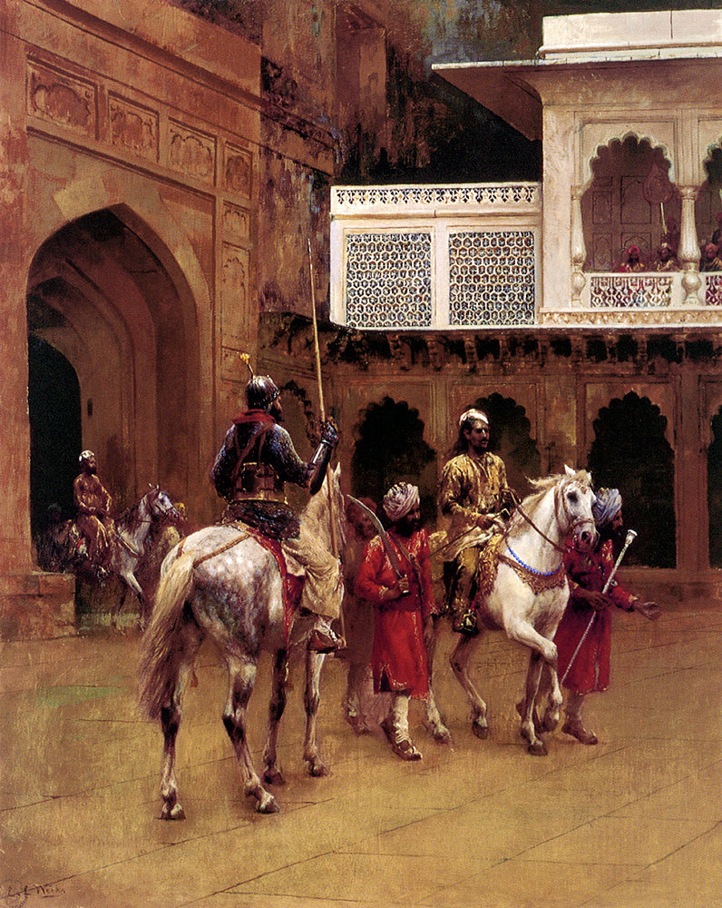 Edwin Lord Weeks Indian Prince, Palace Of Agra 1893 Fine Art Print