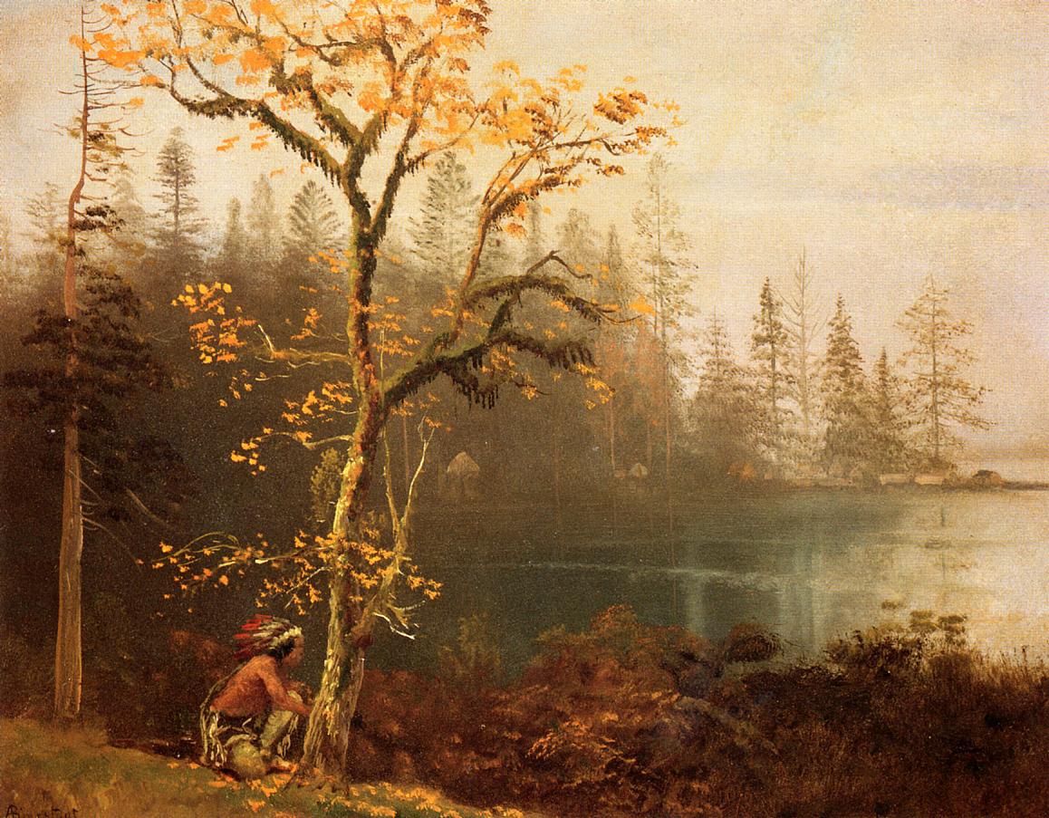 Albert Bierstadt Indian Scout 1875 Fine Art Print