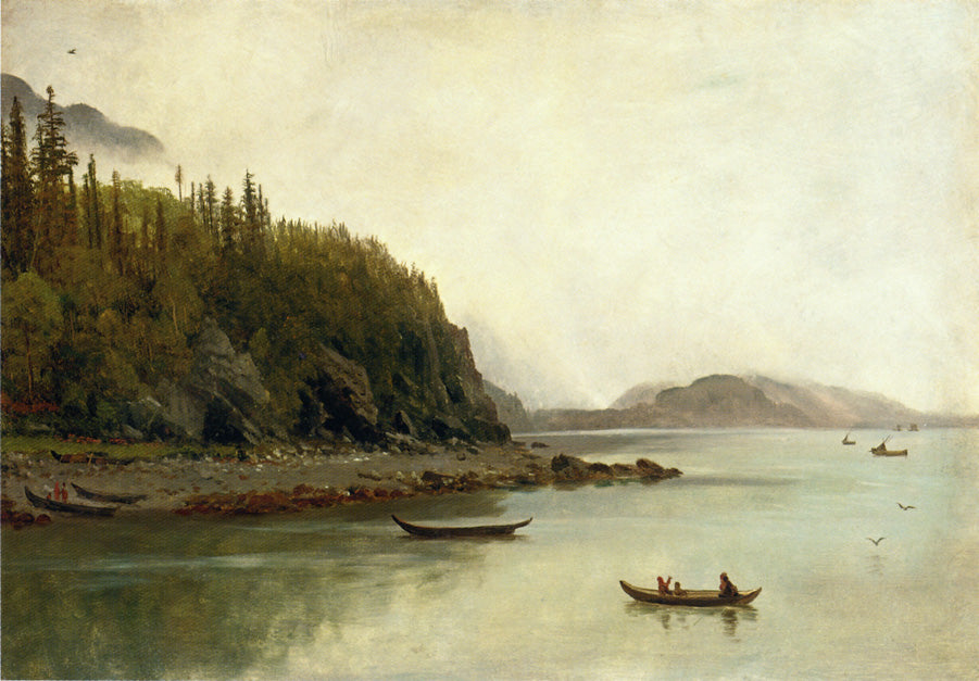 Albert Bierstadt Indians Fishing 1862 Fine Art Print