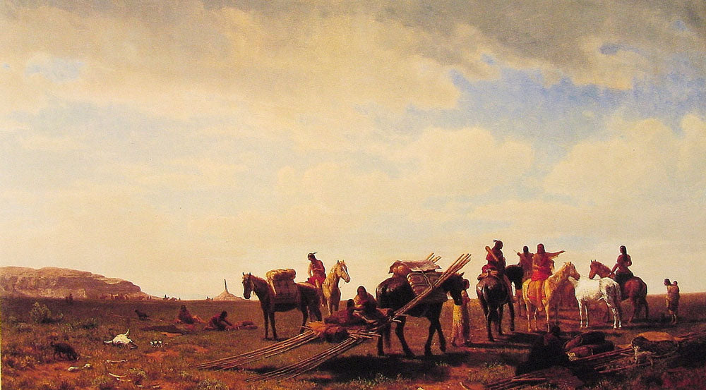 Albert Bierstadt Indians Travelling Near Fort Laramie 1861 Fine Art Print