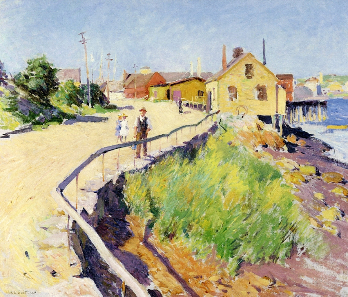 Willard Metcalf Inner Harbour, Gloucester 1895 Fine Art Print