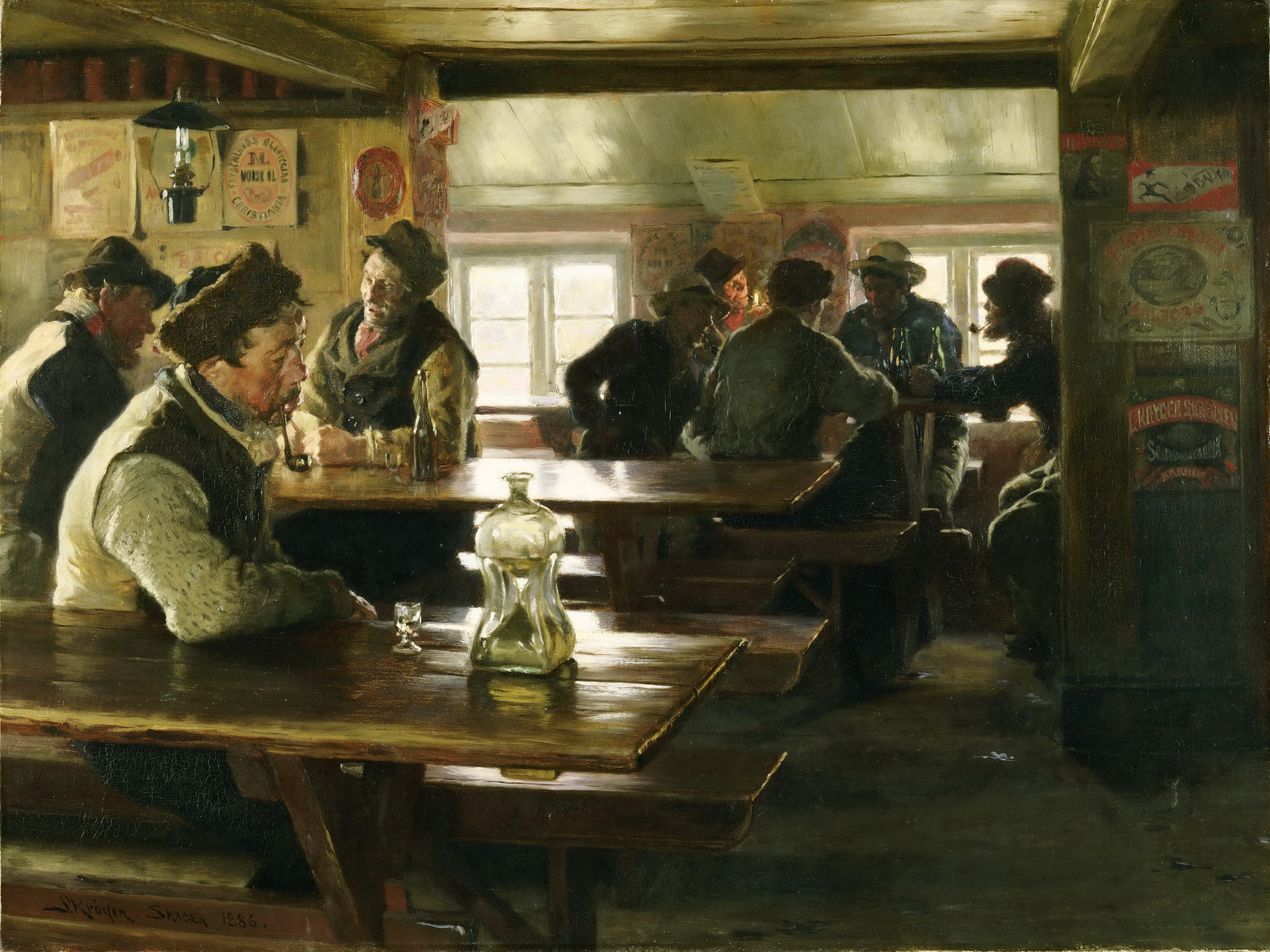 Peder Severin Kroyer Interior of a Tavern 1886 Fine Art Print