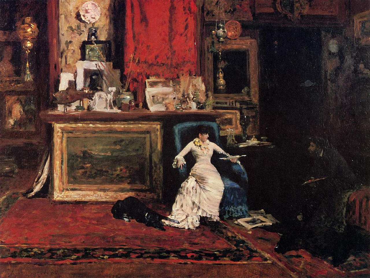 William Merritt Chase Interior of the Artist's Studio (aka The Tenth Street Studio) 1880 Fine Art Print