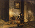 William Merritt Chase Interior of the Baptistry at St. Mark's 1878 Fine Art Print