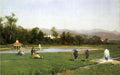 Thomas Hill Irrigating at Strawberry Farm 1859 Fine Art Print