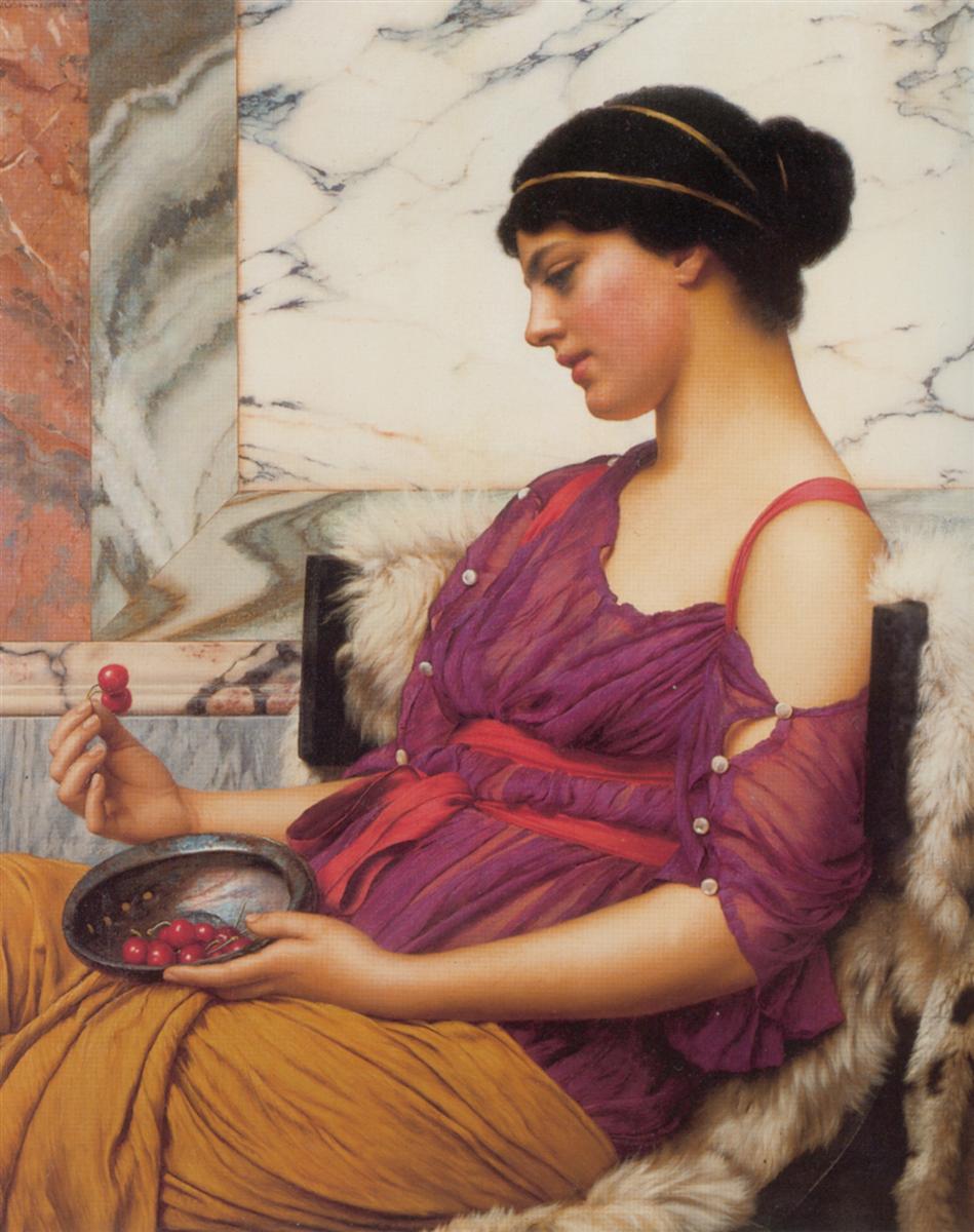 John William Godward Ismenia 1908 Fine Art Print