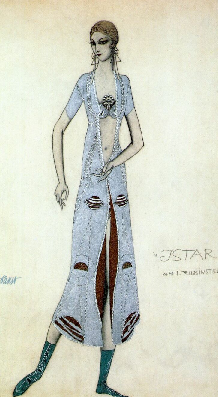 Leon Bakst Istar Ida Rubinstein as Istar 1924 Fine Art Print