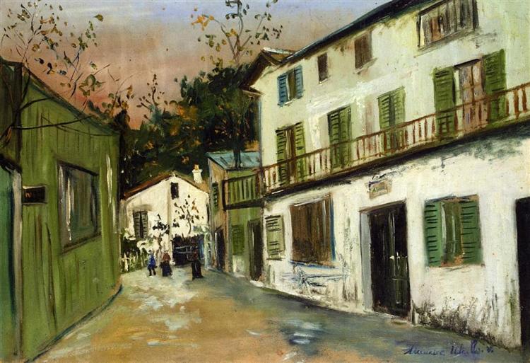 Maurice Utrillo Italian's house at Monmartre 1916 Fine Art Print