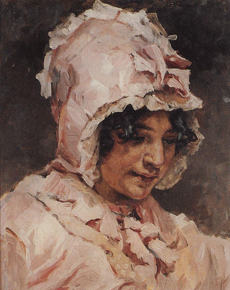 Vasily Surikov Italian Woman 1884 Fine Art Print