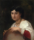William-Adolphe Bouguereau Italian Woman with Tambourine 1869 Fine Art Print
