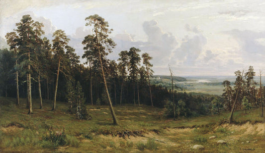 {{ product_title }} Fine Art Print | {{ product_vendor }} Jakero77 Ivan Shishkin Forest Edge 1878 Russian Nature Landscape Fine Art Print Art Print  Jakero77