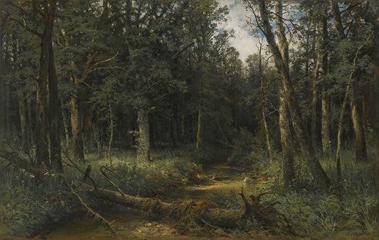 Ivan Shishkin The Dark Wood 1876 Russian Forest Landscape Fine Art Print Fine Art Print | Jakero77