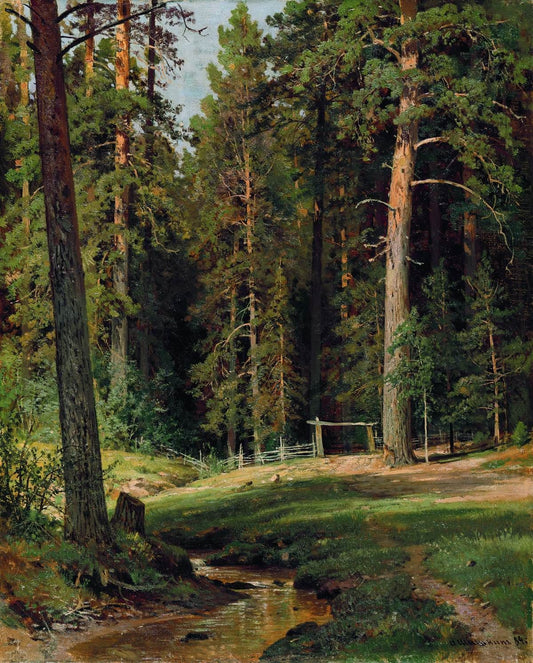 {{ product_title }} Fine Art Print | {{ product_vendor }} Jakero77 Ivan Shishkin The Edge of the Forest 1884 Russian Landscape Art Print Art Print  Jakero77