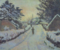 Lucien Pissarro Ivy Cottage, Coldharbour. Sun and Snow 1916 Fine Art Print