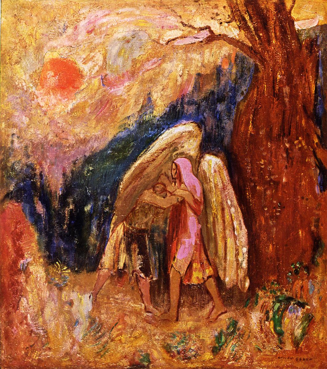 Odilon Redon Jacob Wrestling with the Angel 1905 Fine Art Print
