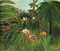 Henri Rousseau Jaguar Attacking a Horse 1910 Fine Art Print