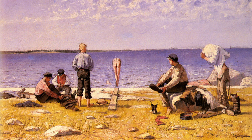 Eugène Jansson Boys on the Beach 1887 Fine Art Print