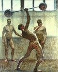 Eugène Jansson Lifting Weights with One Arm II 1914 Fine Art Print