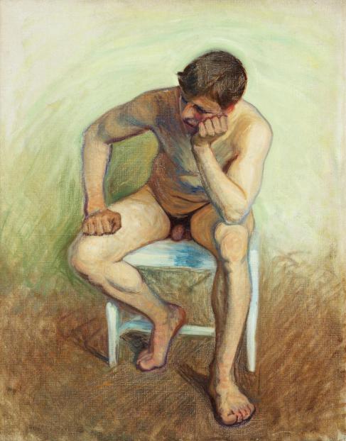 Eugène Jansson Nu Assis 1906 Fine Art Print