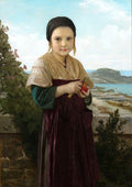 William-Adolphe Bouguereau Jeannie 1868 Fine Art Print