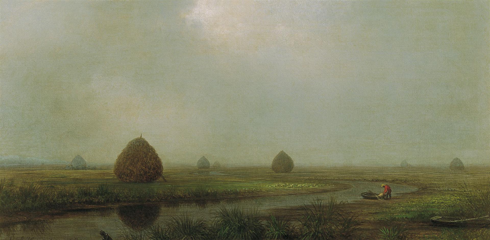 Martin Johnson Heade Jersey Marshes 1874 Fine Art Print