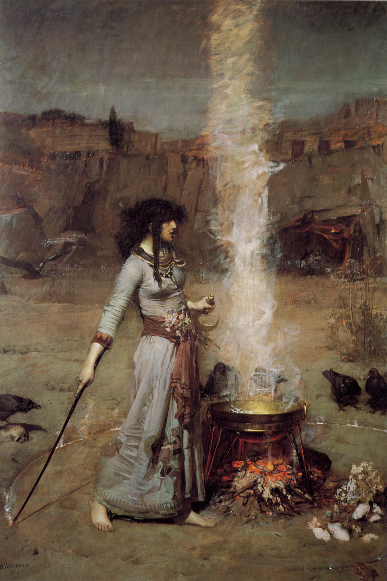 John William Waterhouse The Magic Circle 1886 Fine Art Print