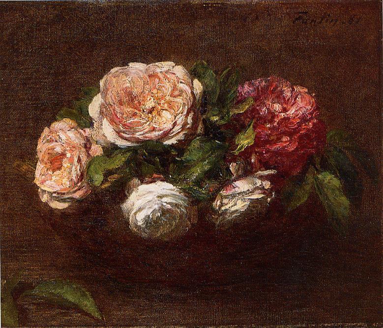 Henri Fantin-Latour Jonquils and Nasturtiums 1881 Fine Art Print