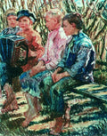 Nikolay Bogdanov Belsky Joyful Company 1920 Fine Art Print