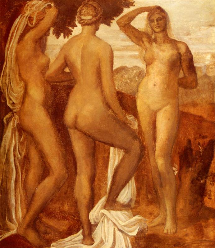 George Frederick Watts Judgement Of Paris 1896 Fine Art Print