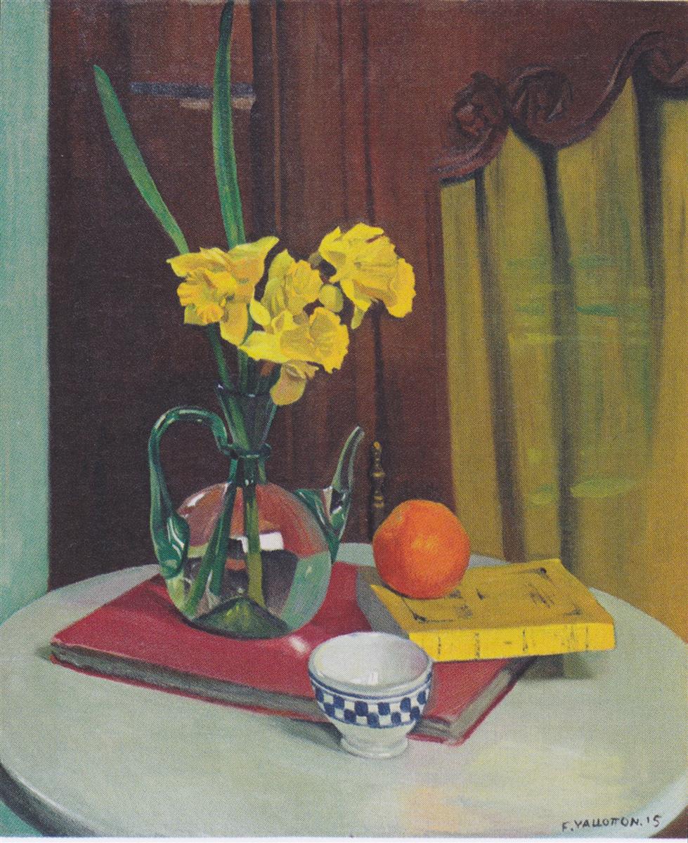 Felix Vallotton Jug with yellow daffodils 1915 Fine Art Print
