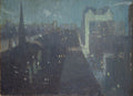 Julian Alden Weir Nocturne: The Plaza 1911 Fine Art Print