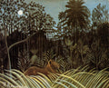 Henri Rousseau Jungle with Lion 1904-1910 Fine Art Print