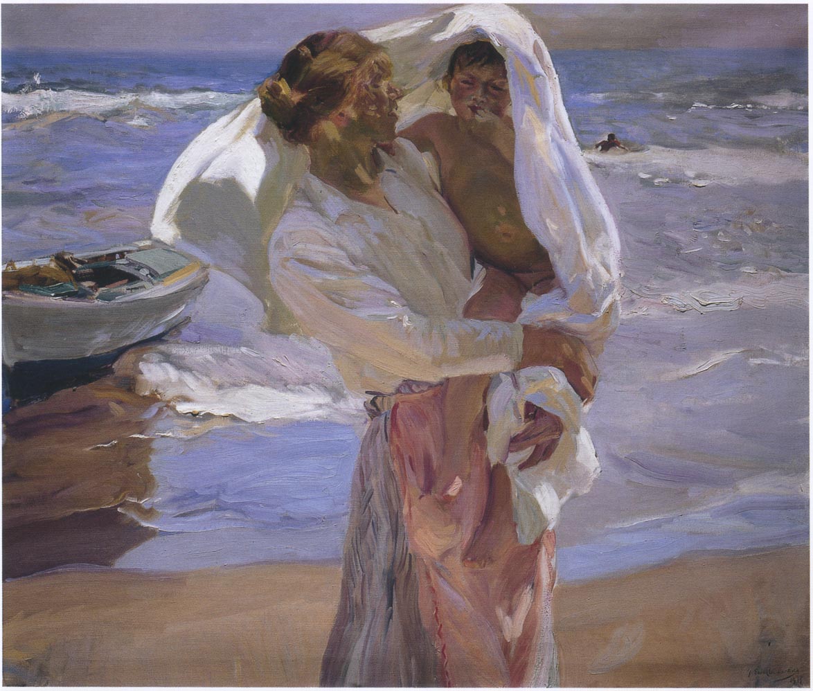 Joaquín Sorolla Just Out of the Sea 1915 Fine Art Print