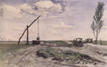 Károly Lotz Landscape with a Sweep-pole Well 1870 Fine Art Print