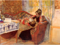 Carl Larsson Karin and Brita 1893 Fine Art Print